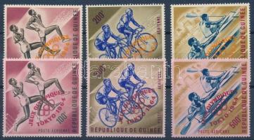 1964 Tokiói olimpia sorok Mi 239a-241a + 239b-241b