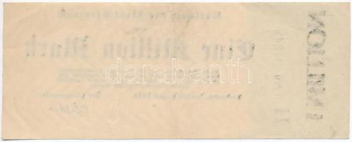 Németország / Weimari Köztársaság / Kreuznach 1923. 1.000.000M szükségpénz vízjeles papíron, szárazp...