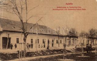 Apatin, Járásbíróság és Szeberényi ház. Szavadill József 152. / court, mansion (EK)