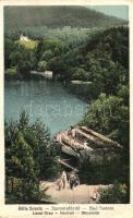 Szováta-fürdő, Baile Sovata; Lacul Ursu / Fürdőház a Medve-tó partján. Eugen Vass kiadása / spa by the lake (EK)
