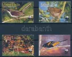 WWF: Songbirds set on 4 FDC WWF: Énekesmadarak sor 4 db FDC-n