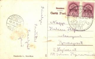 Felsőfernezely, Ferneziu, Firiza; Vedere / híd. Frankovits A. kiadása / bridge + 1940 Nagybánya viss...