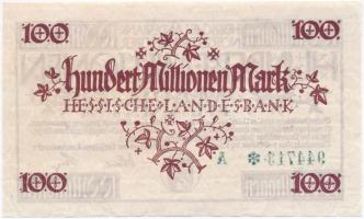 Németország / Weimari Köztársaság / Darmstadt 1923. 100.000.000M szükségpénz vízjeles papíron T:I-
...
