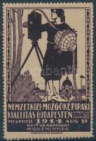 1914 Nemzetközi Mozgóképipari Kiállítás, Budapest levélzáró R