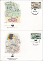 WWF Fishes set + 4 FDC WWF: Halak sor + 4 db FDC