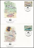 1984 WWF: Halak sor + 4 db FDC Mi 1299-1302