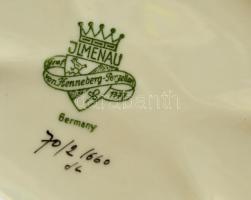 6 db német porcelán: 3 db szelence, 1 db bonbonier, 2 db váza, matricásak, jelzettek, kis kopásokkal...