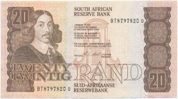 Dél-Afrika 1990-1993. 20R T:I-
South Africa 1990-1993. 20 Rand C:AU
Krause 121