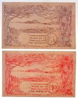 Olaszország / Asinara / Hadifogolytábor ~1918. 5c + 10c mindkettő szárazpecséttel, bélyegzéssel T:1-...