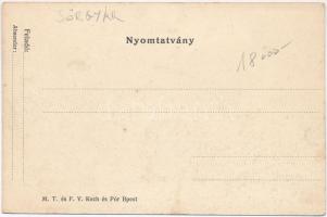 Tátra, Sörgyár, Magas Tátra Poprád felől nézve. M. T. és F. V. Koch és Pór kiadása / brewery