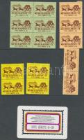 1942-1971 Bélyegkiállításra megjelent, nem forgalmi bélyegek, 27 db + 1971-es naptár