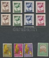 1942-1971 Bélyegkiállításra megjelent, nem forgalmi bélyegek, 27 db + 1971-es naptár