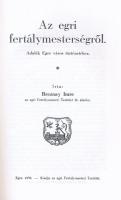 Breznay Imre: Az egri fertálymesterségről. Eger, 2002, Segít a Város. Kiadói papírkötés. Megjelent 3...