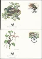 WWF: Boa sor + 4 db FDC WWF: Boa set + 4 FDC