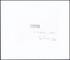 1983 Jankovszky György(1946-): New York, feliratozva, kartonra kasírozva, pecséttel jelzett, 12,5x16...