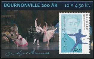 August Bournonville's birth anniversary  stamp-booklet 200 éve született August Bournonville bé...