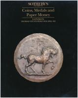 3db Sotheby's numizmatikai árverési katalógus 1991, 1992 és 1993-as évek, használt, de jó állap...