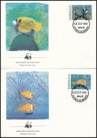 WWF: Halak sor + 4 db FDC WWF: Fish set + 4 FDC