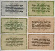 1946. 10.000AP (2x) + 1946. 50.000AP (3x) egyik sorszám nélkül + 1946. 500.000AP sorszám nélkül T: