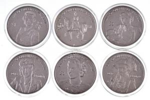 2012. "II. Erzsébet élete" 6db klf Cu-Ni érme különböző verdékből: Brit Virgin-szigetek, A...