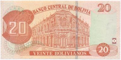 Bolívia 1986- 20B T:I
Bolivia 1986- 20 Bolivianos C:UNC