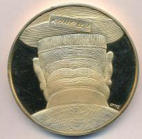 Fritz Mihály (1947-) 1991. "Megszálló szovjet csapatok kivonulása / KONYEC" aranyozott Br ...