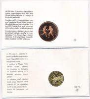 1992. "Barcelona - Magyar csapat" emlékérem bélyeges borítékon, elsőnapi bélyegzéssel + 19...