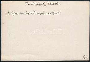 1915 Spasskoje-Pjescsanka hadifogyoltábor.Csája muzsikaszó mellett. Feliratozott fotó / Spasskoe POW...