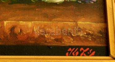 K.Zs jelzéssel: Virágcsendélet. Olaj, falemez, újszerű keretben, 18×13 cm