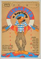 1980 Népszínház Piszkos Fred a kapitány előadás plakátja, szélein kis szakadások, 82x57 cm
