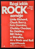 1976 Régi idők rockzenéje amerikai film plakát, Little Richard, Chuck Berry, hajtásnál kis szakadás, 56,5x40,5 cm