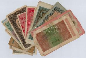 19db-os vegyes magyar és külföldi bankjegy tétel, benne 1946. 10.000.000AP, Ausztria 1924. 10.000K, ...