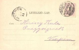 1899 Szeged, Felső Tisza part, hajómalom. Traub B. és Társa kiadása (EK)