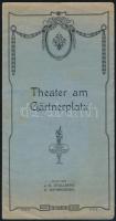 1907 München, Német nyelvű színházi műsorfüzet, sok reklámmal, benne a Víg özvegy című színdarab hirdetésével / München, Theater am Gärtnerplatz, Die lustige Witwe