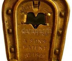 M. Myers & Sons Patent fém iratcsipesz, 6,5x4 cm