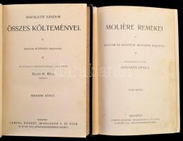 Remekírók Képes Könyvtára 2 kötet: 
Moliére remekei I. kötet
Kisfaludy Sándor összes költeményei I...
