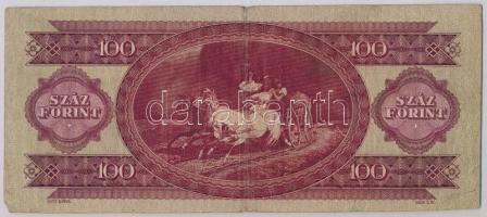 1947. 100Ft T:III
Hungary 1947. 100 Forint C:F 
Adamo F27