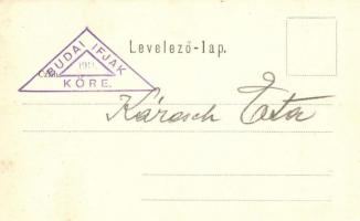 Budapest VII. Erzsébetvárosi római katolikus templom + 1911 Budai Ifjak Köre (EK)