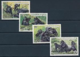 WWF: Gorilla set + 4 FDC WWF: Gorilla sor + 4 db FDC