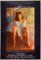 1985 Falshdance amerikai film plakát, hajtásnyommal, 84x58 cm