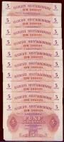 Ausztria/nemzetközi megszállás 1944. 5Sch (14x)egymásutáni sorszámokkal T:sarokhibával, egyébként I-