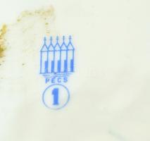 Zsolnay retró váza (terv.: Török János), jelzett, apró mázhibákkal, kis kopásokkal, m: 40,5 cm