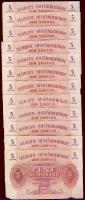 Ausztria/nemzetközi megszállás 1944. 5Sch (22x)egy-két kivétellel egymásutáni sorszámokkal T:sarokhi...