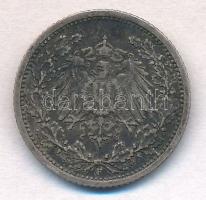 Német Birodalom 1913F 1/2M Ag T:2 patina
German Empire 1913F 1/2 Mark Ag C:XF patina