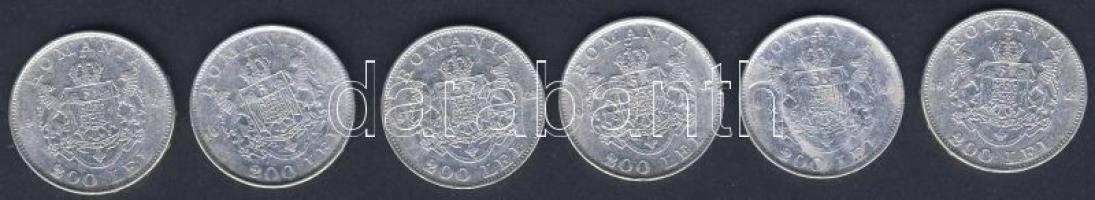 Románia 1942. 200L Ag(6x) T:2,2/3+ kis ph