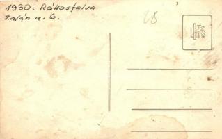 1930 Budapest XIV. Rákosfalva, Zalán utca 6. Kovács Gyula mészáros és hentes 1. számú fiók üzlete. p...