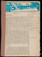 1986 A hírmondó 4. évf. 21. lapszáma számos aktuális hírrel, írással (Csernobil, stb.), szamizdat