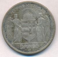 1930. 5P Ag "Horthy jobbra" T:2-,3 
Adamo P8