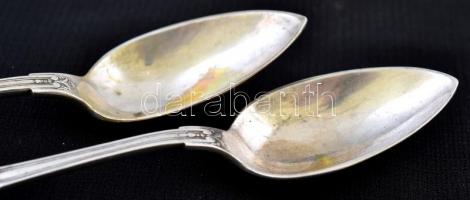 2 db jelzett ezüst teás-kanál 62g / Silver spoons