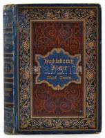 Twain, Mark: Abenteuer und Fahrten des Huckleberry Finn. Stuttgart, 1890, Robert Lutz. Díszes kartonált papírkötésben.